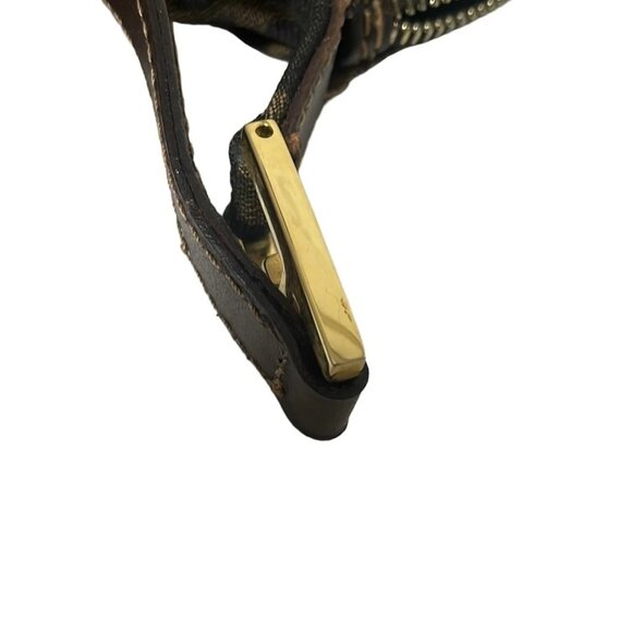 FENDI Zucca - Beige Dark Brown Jacquard Leather Shoulder Bag 641-072125 - Picture 6 of 9